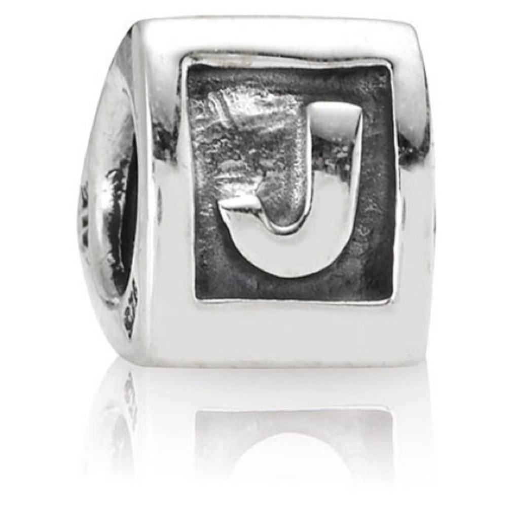 Genuine Retired PANDORA Alphabet “J” Charm; 790323J